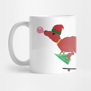 Ho Ho T-rex Santa Mug